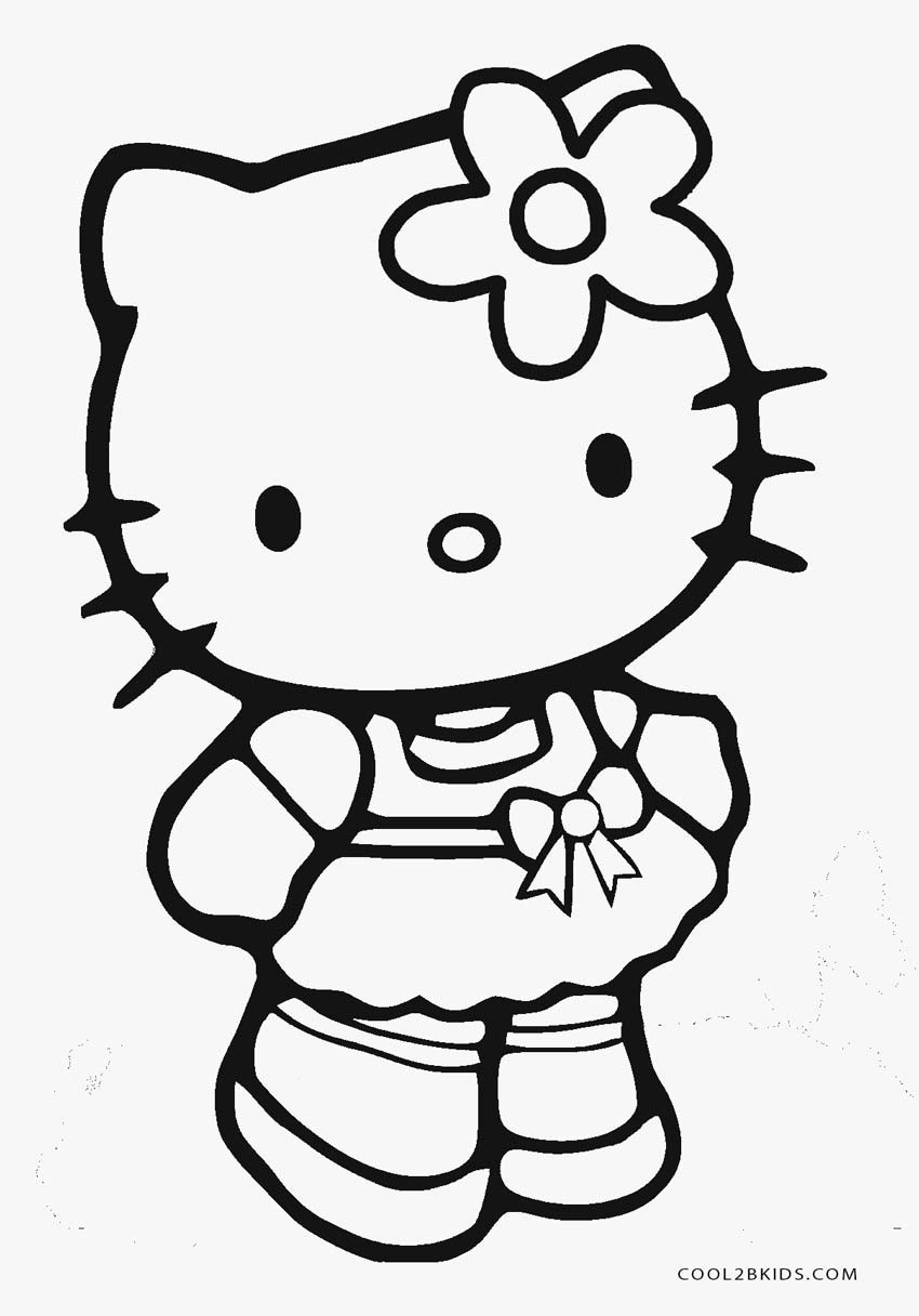 Hello Kitty Coloring Pages For Kids
 Free Printable Hello Kitty Coloring Pages For Pages