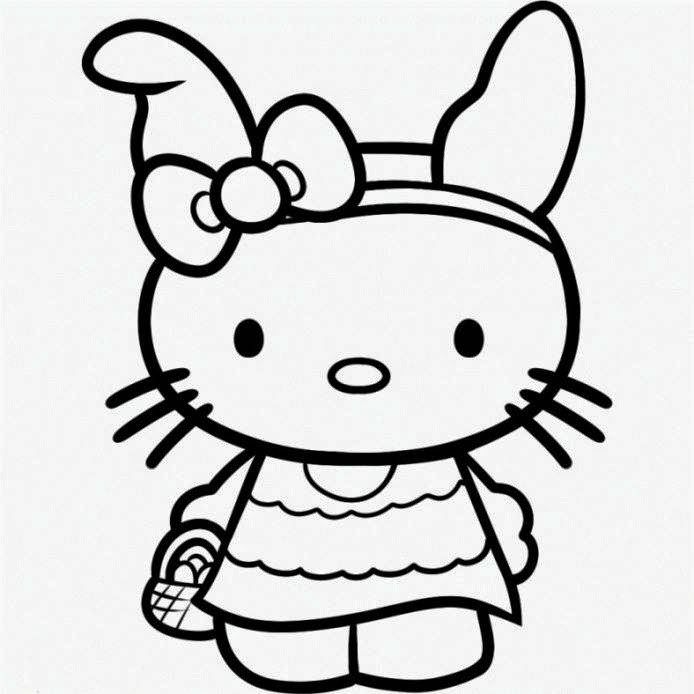 Hello Kitty Coloring Pages Printable
 HELLO KITTY COLORING PAGES