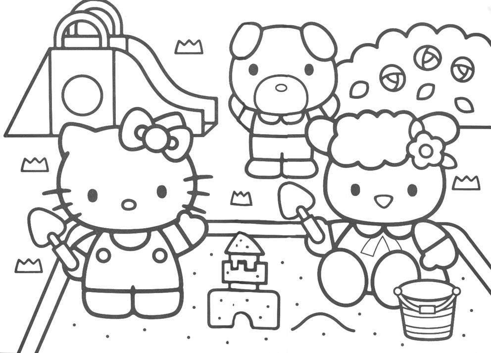 Hello Kitty Coloring Pages Printable
 HELLO KITTY COLOURING