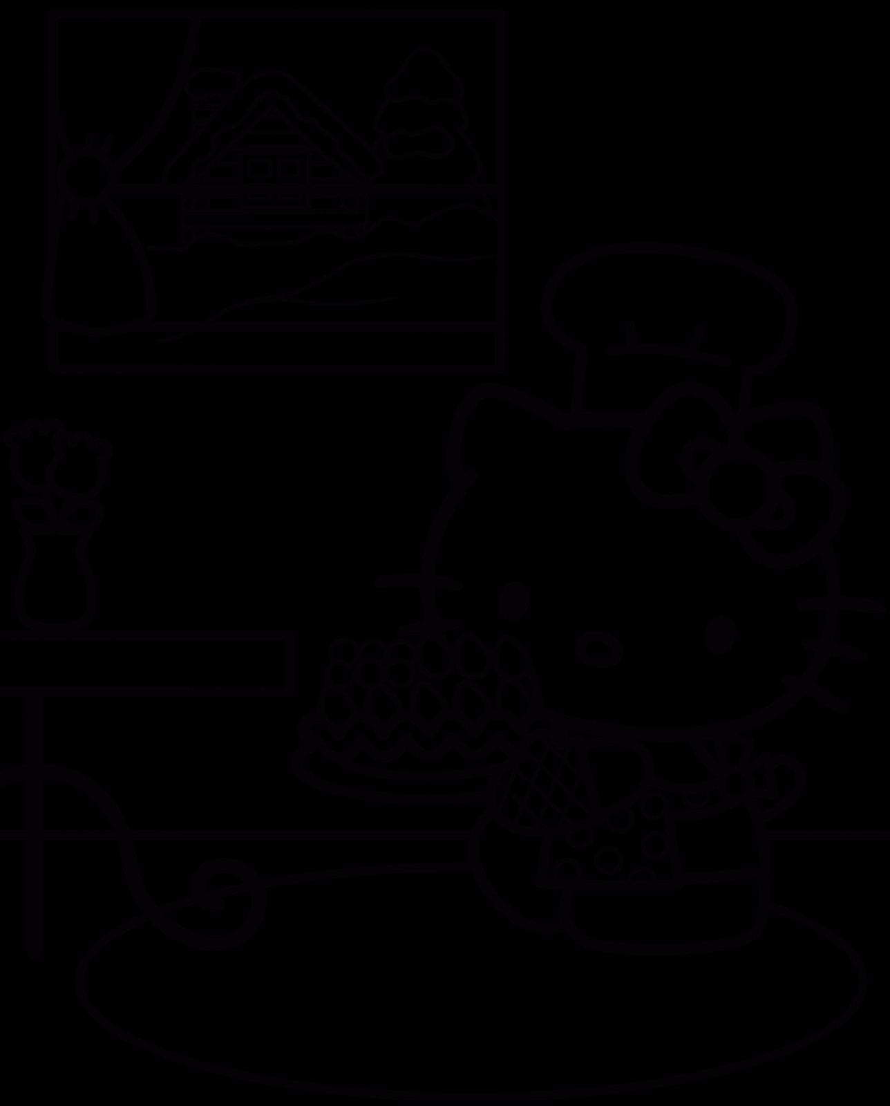 Hello Kitty Coloring Pages Printable
 Hello Kitty Coloring Pages 2