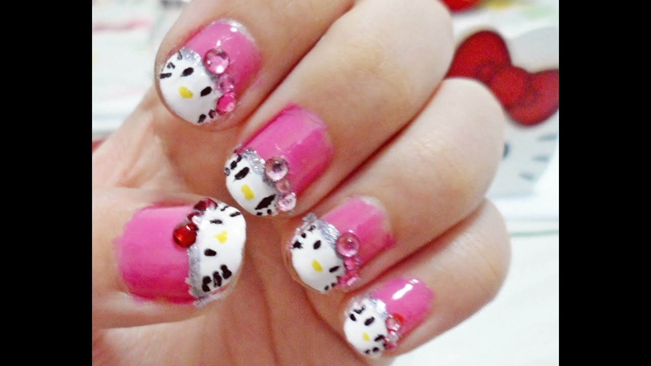 Hello Kitty Nail Designs
 Hello Kitty Nail Art Tutorial