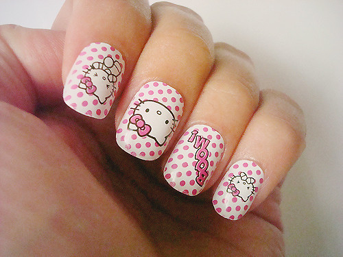 Hello Kitty Nail Designs
 15 pretty Hello Kitty nail designs yve style