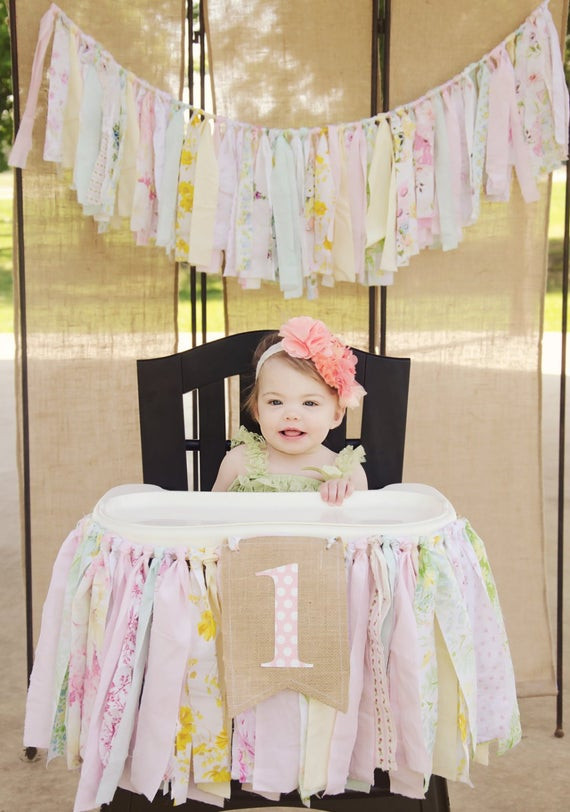 High Chair Birthday Decorations
 Girls High Chair Banner First Birthday Party Supplies