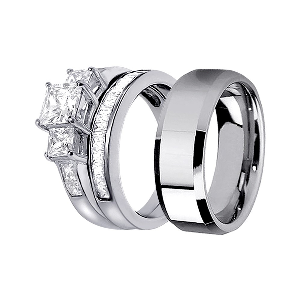 His Hers Wedding Bands
 Incredible his and hers matching tungsten wedding bands