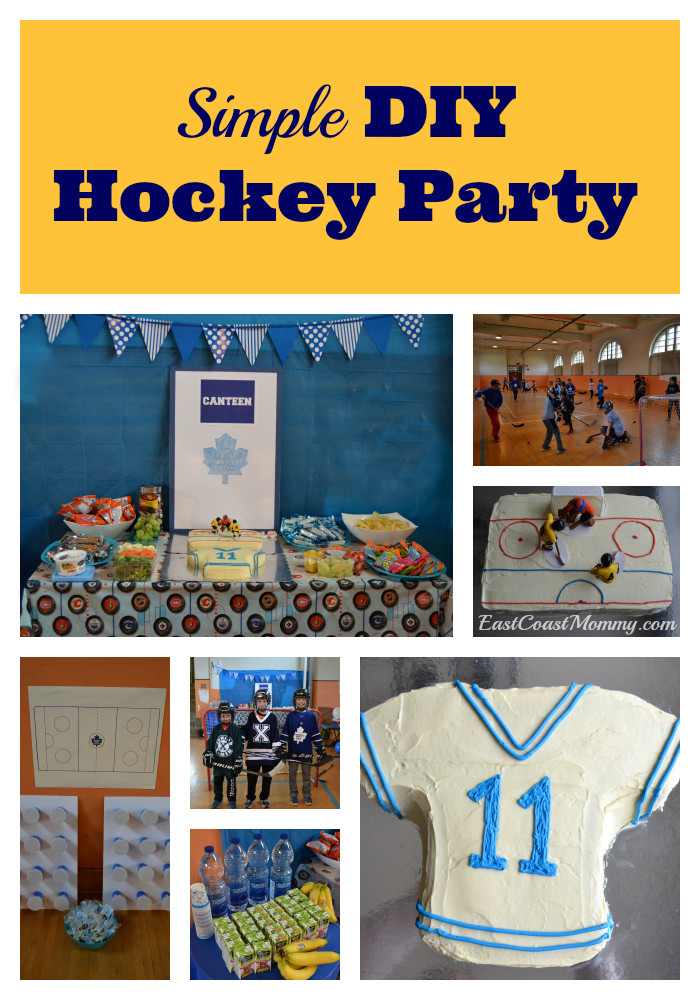 Hockey Birthday Party
 East Coast Mommy Simple DIY HOCKEY Party