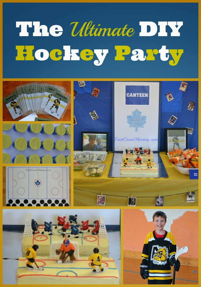 Hockey Birthday Party
 East Coast Mommy The Ultimate DIY Hockey Party
