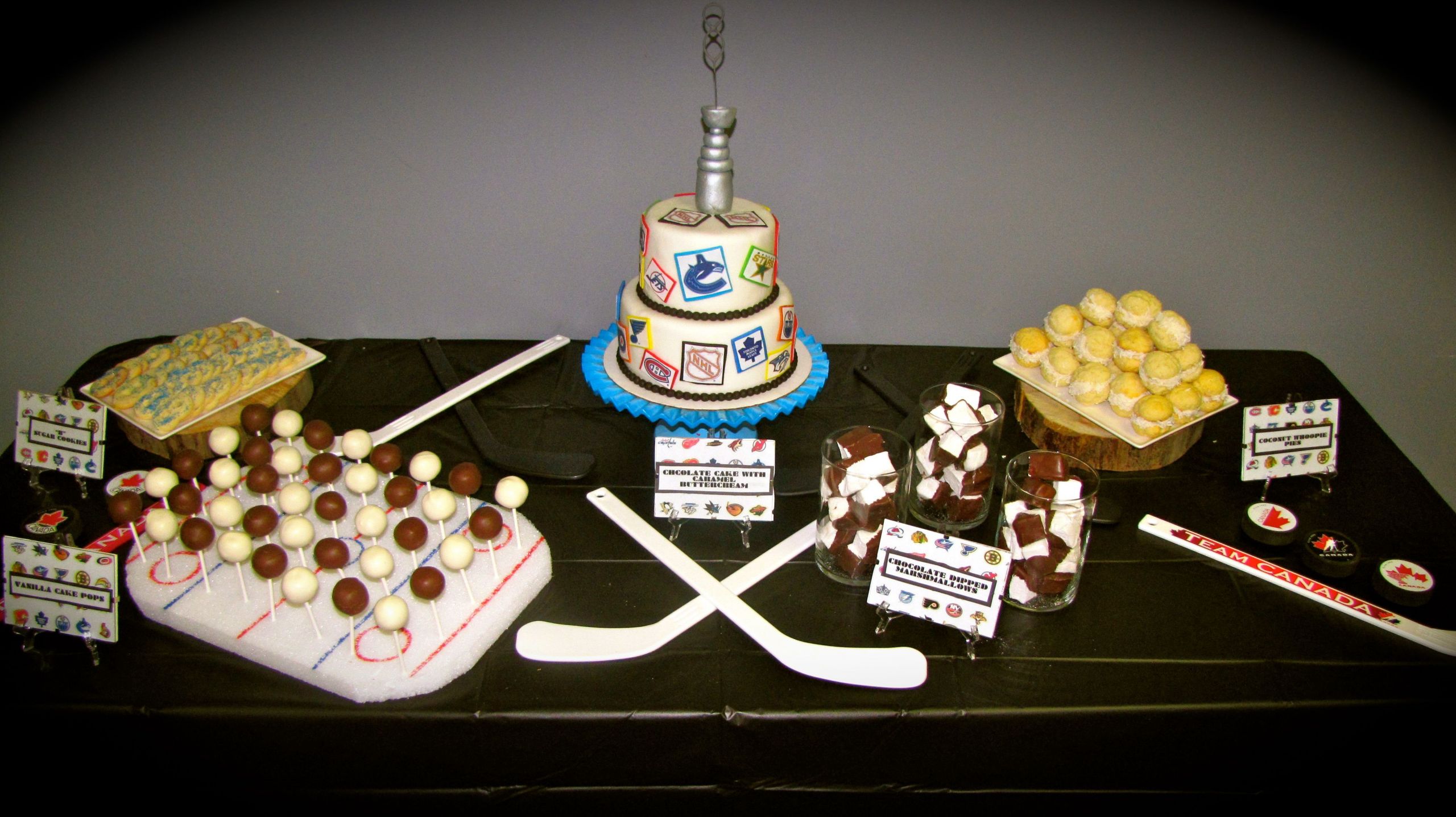 Hockey Birthday Party
 Hockey themed birthday sweets table Hockey Party