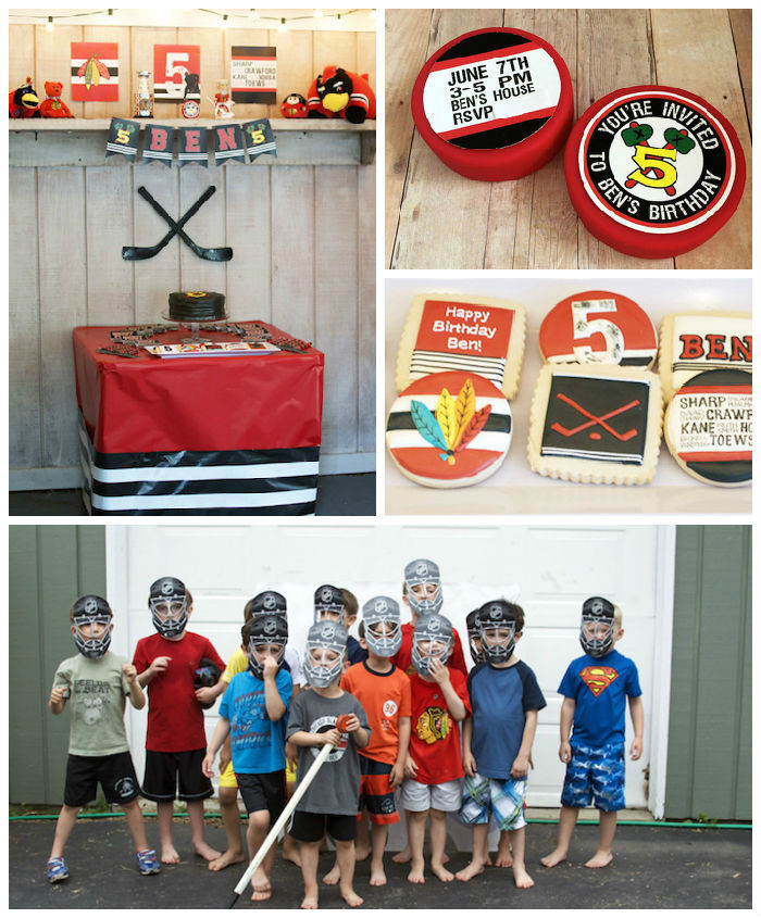 Hockey Birthday Party
 Kara s Party Ideas Hockey Themed Birthday Party