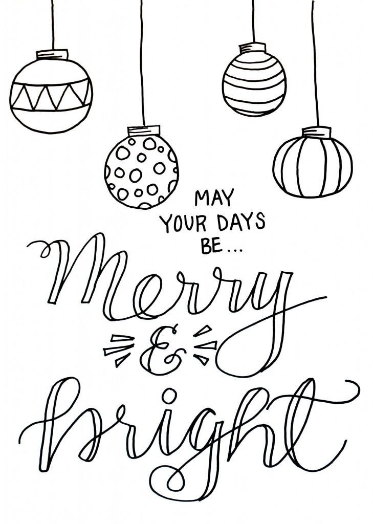 Holiday Coloring Pages Printable
 Free Printable Merry Christmas Coloring Pages