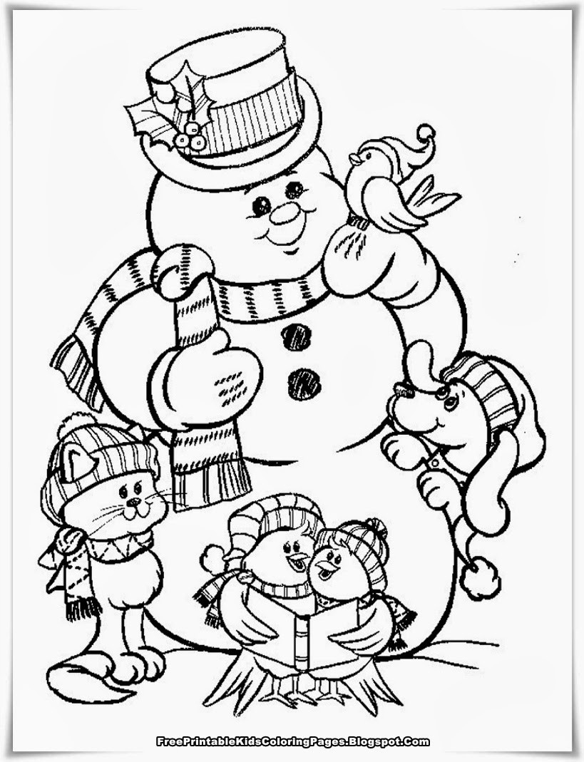 Holiday Coloring Pages Printable
 Free Printable Christmas Coloring Pages
