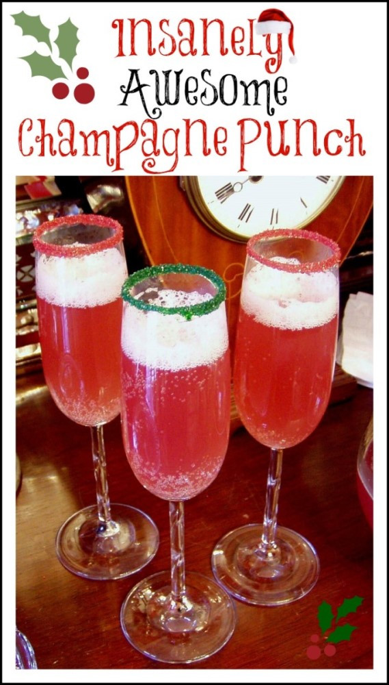 Holiday Drinks With Champagne
 Champagne Punch for Christmas or New Year s Eve or New