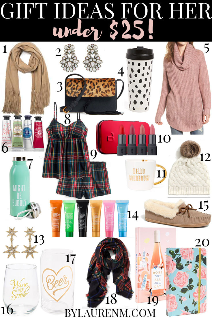 Holiday Gift Ideas Under 25
 By Lauren M Affordable Style Blog