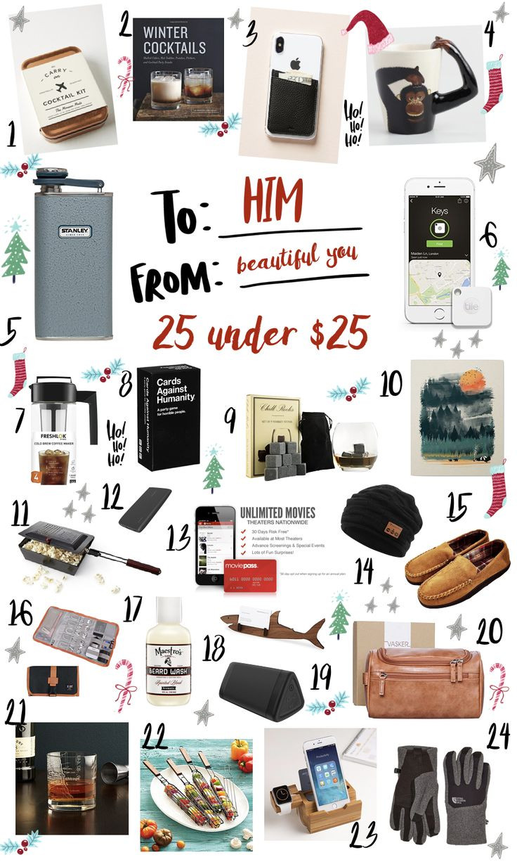 Holiday Gift Ideas Under 25
 24 Gifts Under $25 for the Men in Your Life