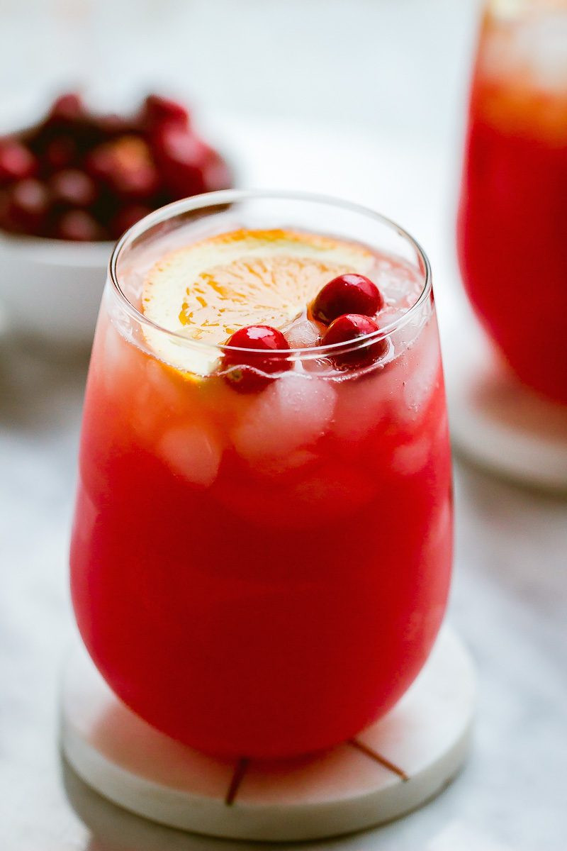Holiday Gin Drinks
 Cranberry Gin Cocktail Recipe — Eatwell101