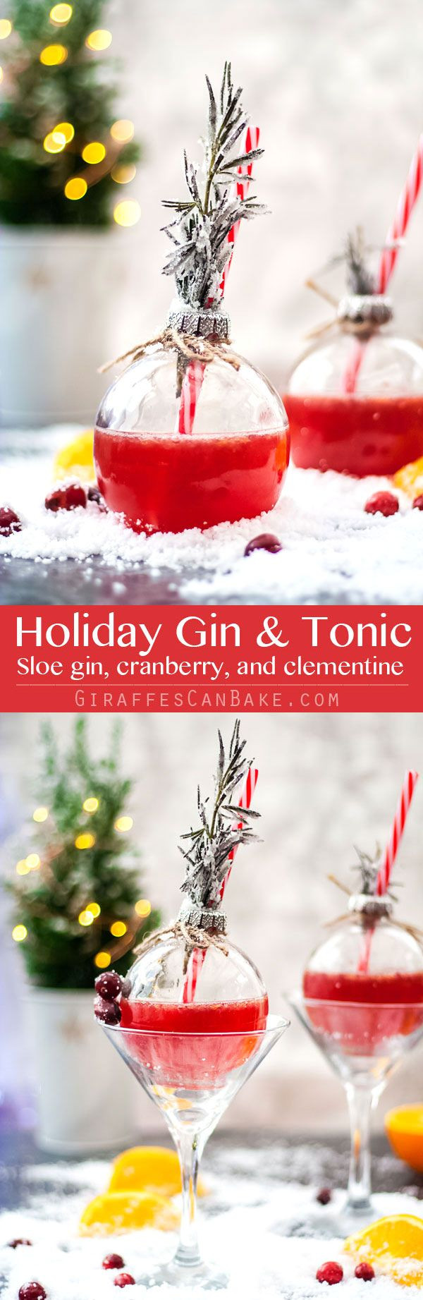 Holiday Gin Drinks
 Holiday Gin & Tonic Recipe