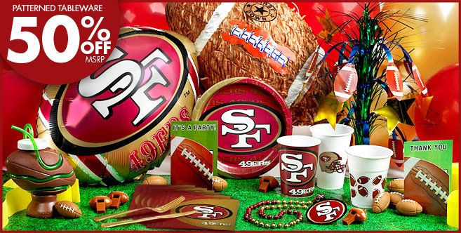 Holiday Party Ideas San Francisco
 NFL San Francisco 49ers Party Supplies