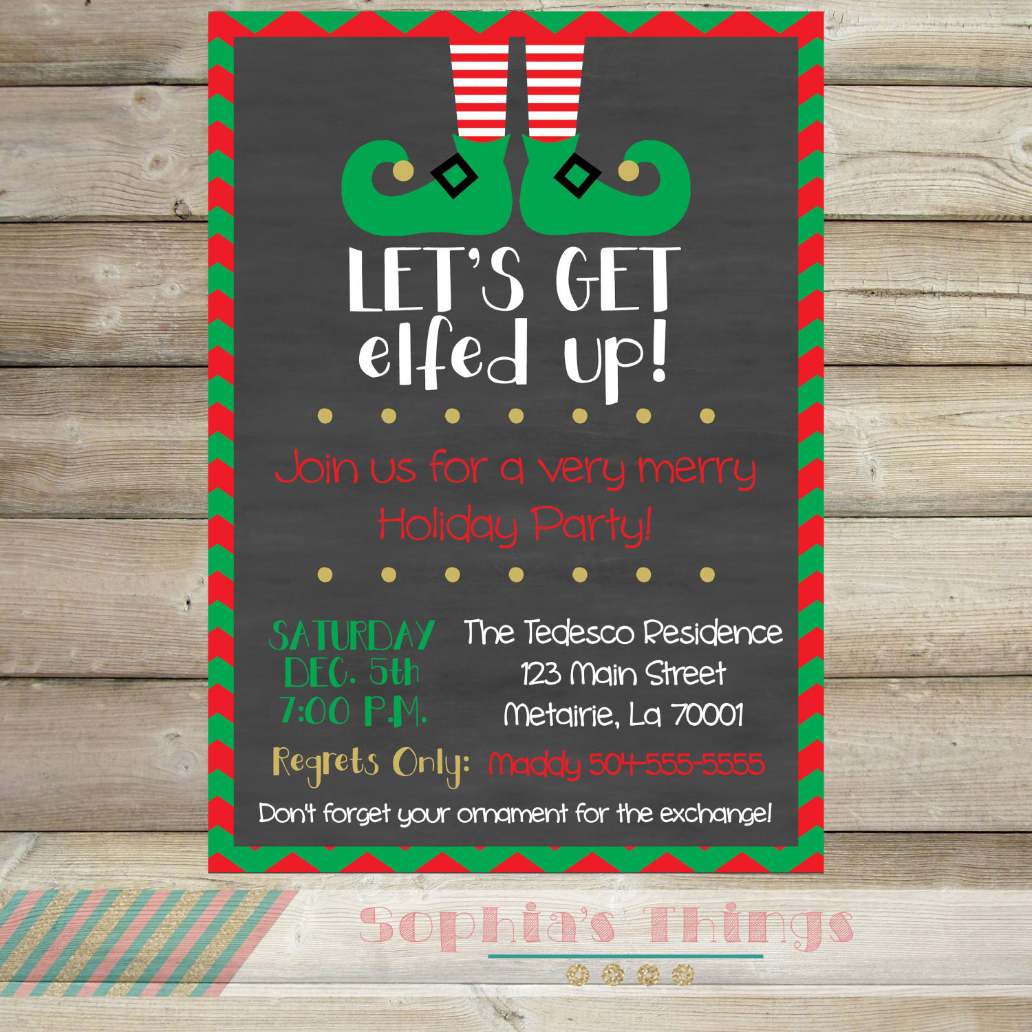 Holiday Party Invitation Ideas
 Let s Get Elfed Up Christmas Party Invitation Holiday