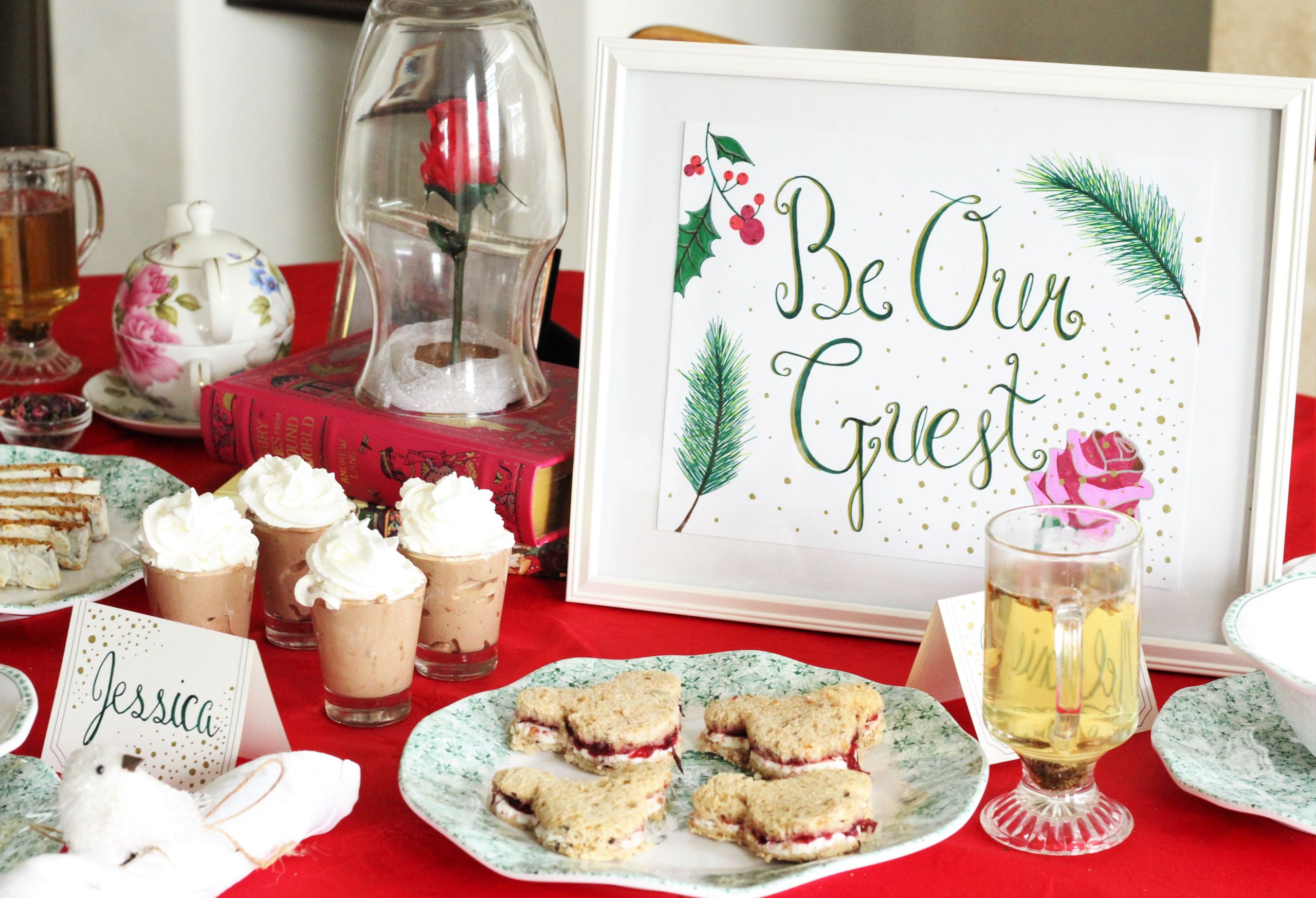 Holiday Tea Party Ideas
 A Beauty & the Beast Holiday Tea Party The Healthy Mouse