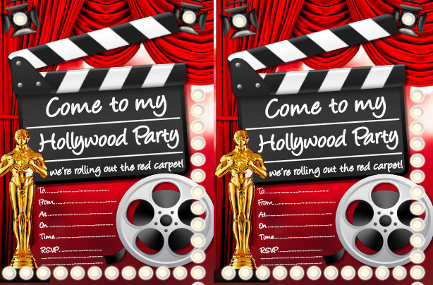 Hollywood Birthday Party Invitations
 Hollywood Party Invitations Free Party Invitation Collection