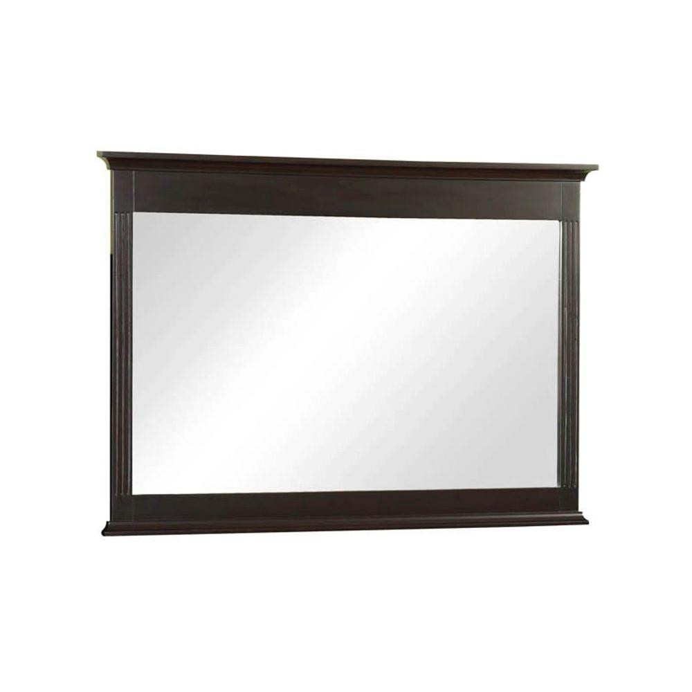 Home Depot Bathroom Mirror
 32 in L x 46 in W Framed Wall Mirror in Espresso H0830M
