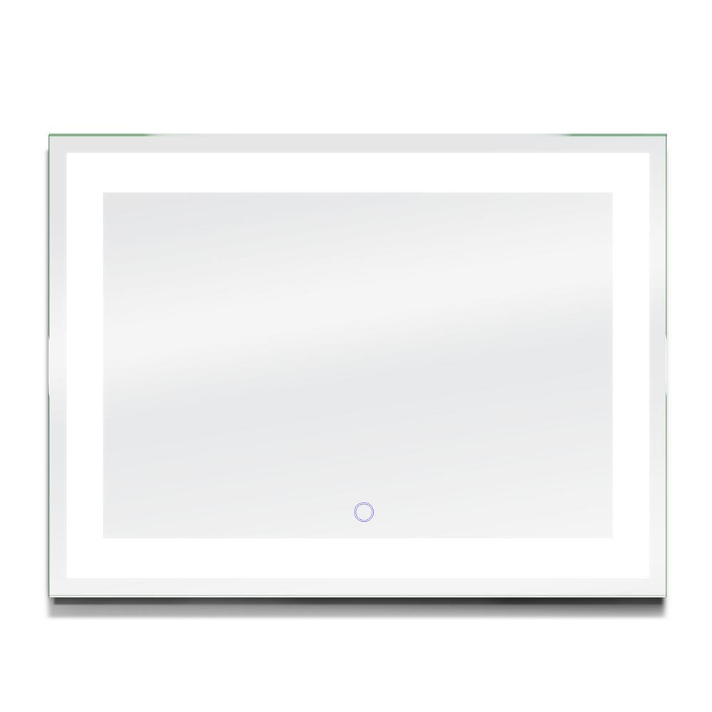 Home Depot Bathroom Mirror
 Dyconn Edison 48 in x 36 in LED Wall Mounted Backlit