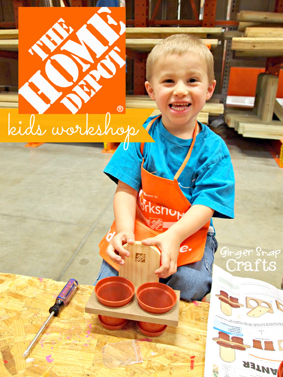 Home Depot DIY Kids
 Ginger Snap Crafts The Home Depot Kids Workshop Build