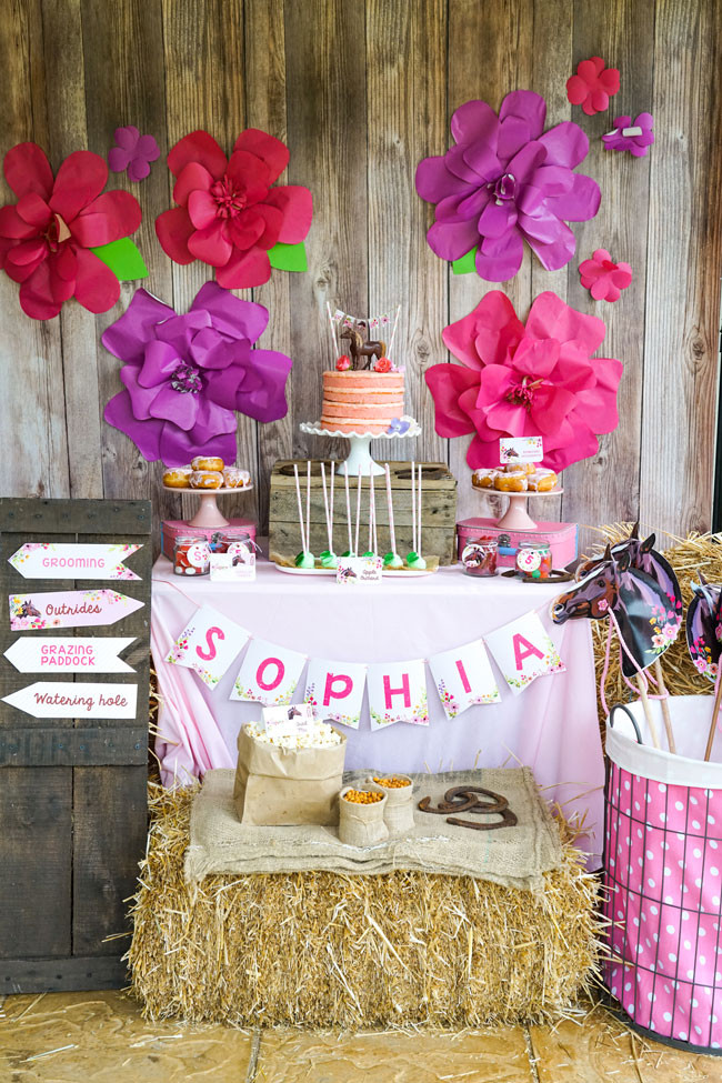 Horse Birthday Decorations
 Rustic Horse Birthday Party For Girls Pretty My Party