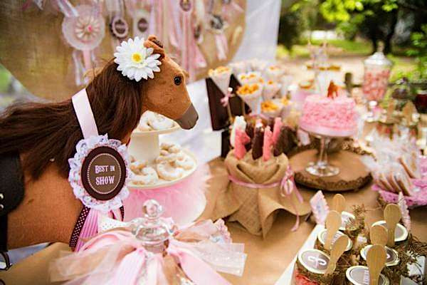 Horse Birthday Decorations
 Kara s Party Ideas Pony Themed 3rd Birthday Party