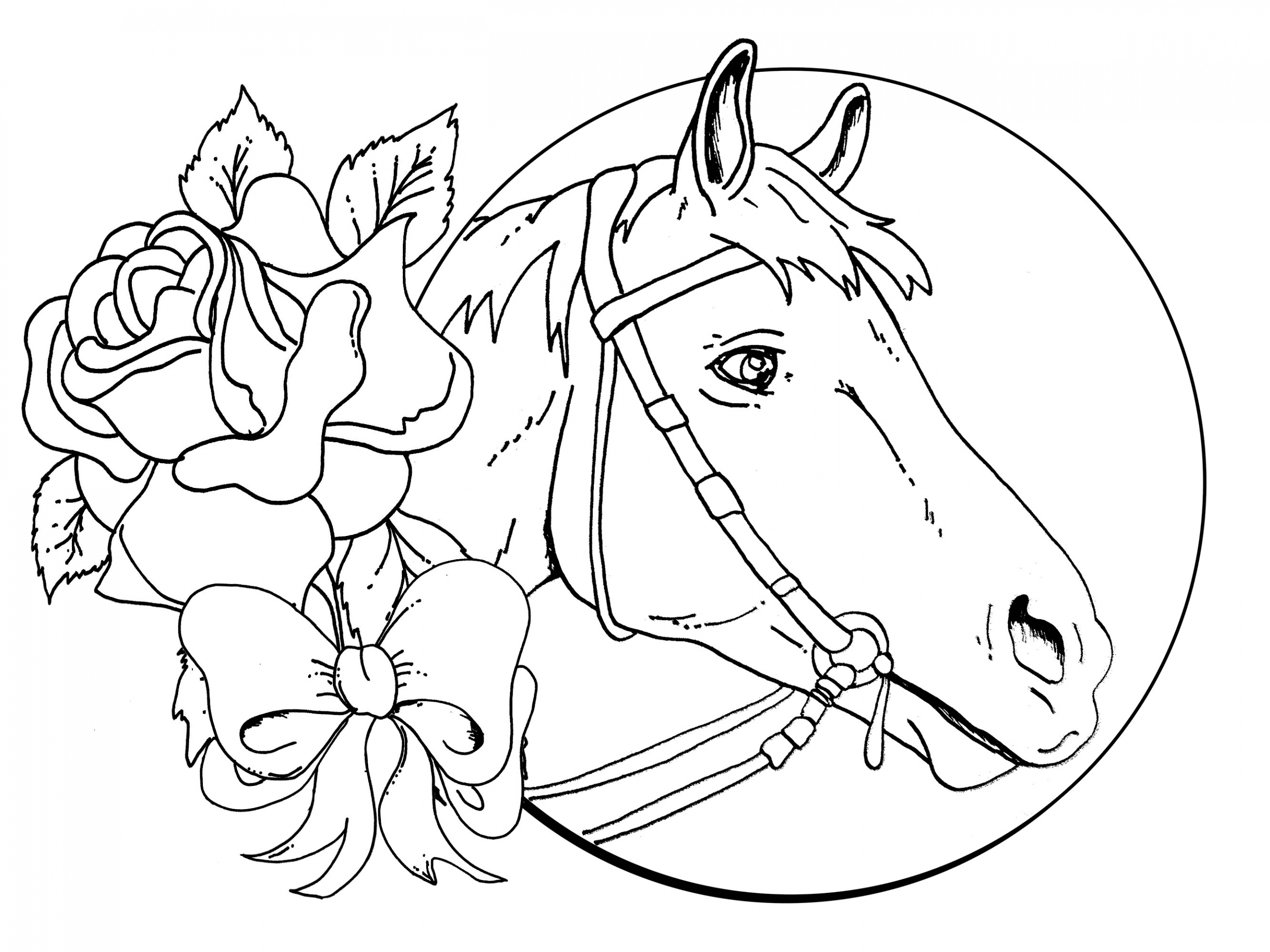 Horse Coloring Pages For Older Kids
 Coloring Pages for Girls Dr Odd
