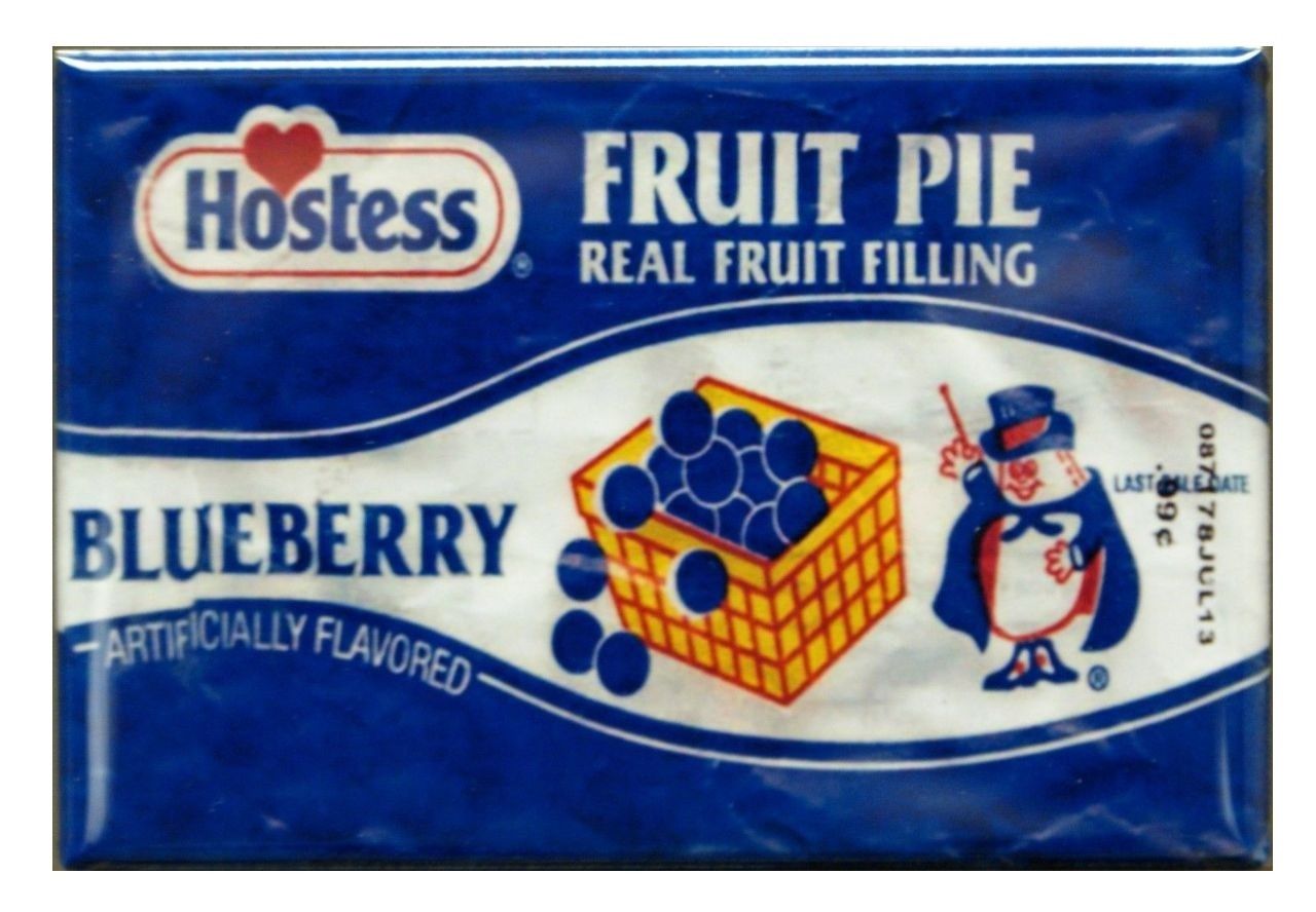 Hostess Blueberry Fruit Pies
 Hostess Blueberry Fruit Pie Refrigerator FRIDGE MAGNET Ad