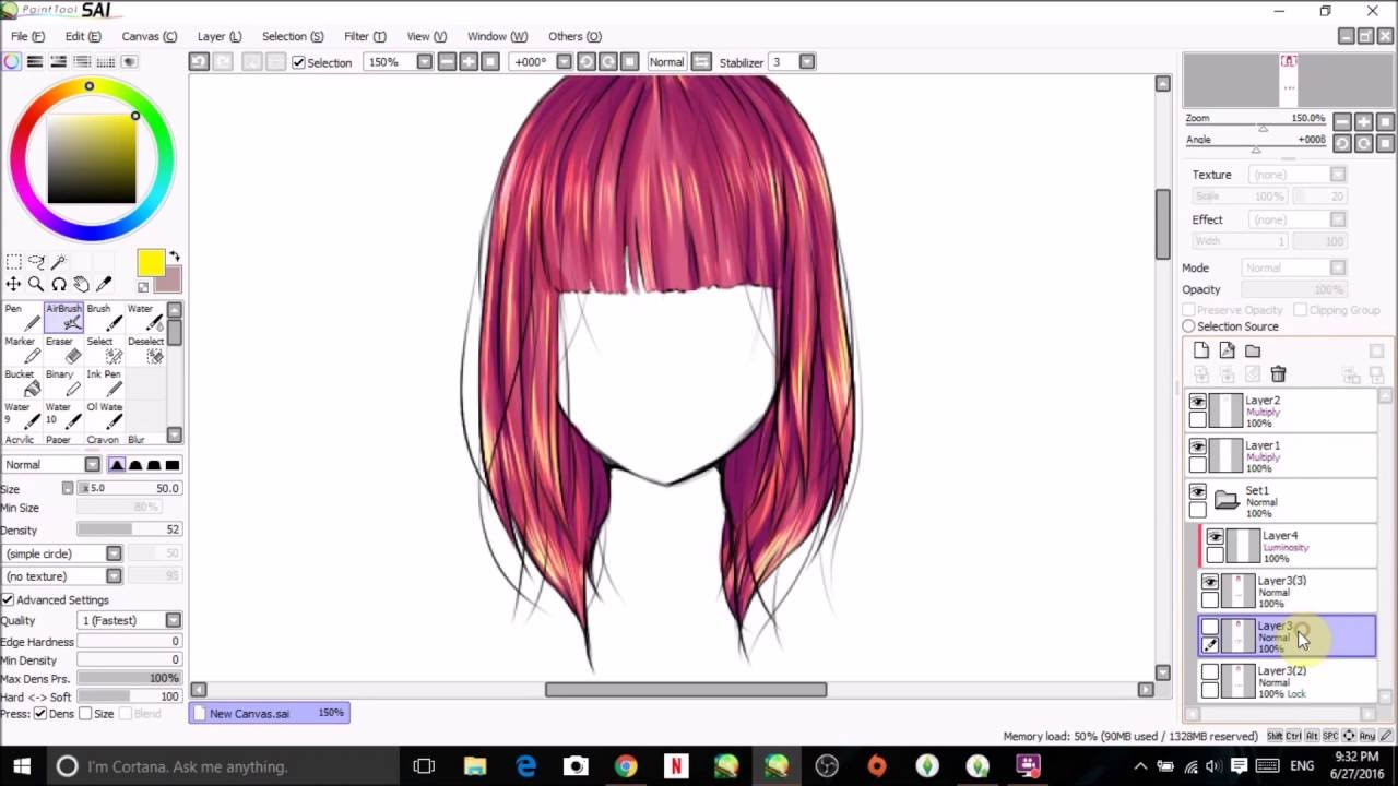 How To Anime Hairstyle
 Hair Tutorial speedpaint draw