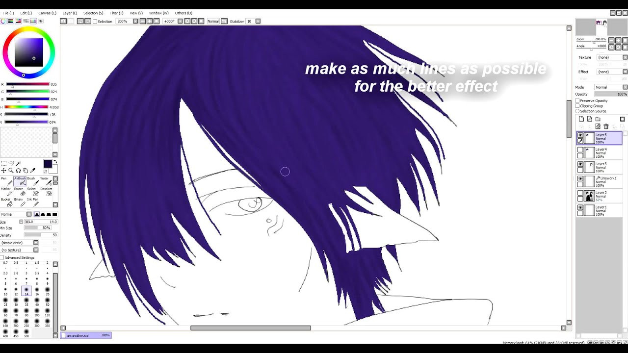 How To Anime Hairstyle
 How to color anime hair with Paint Tool Sai Tutorial
