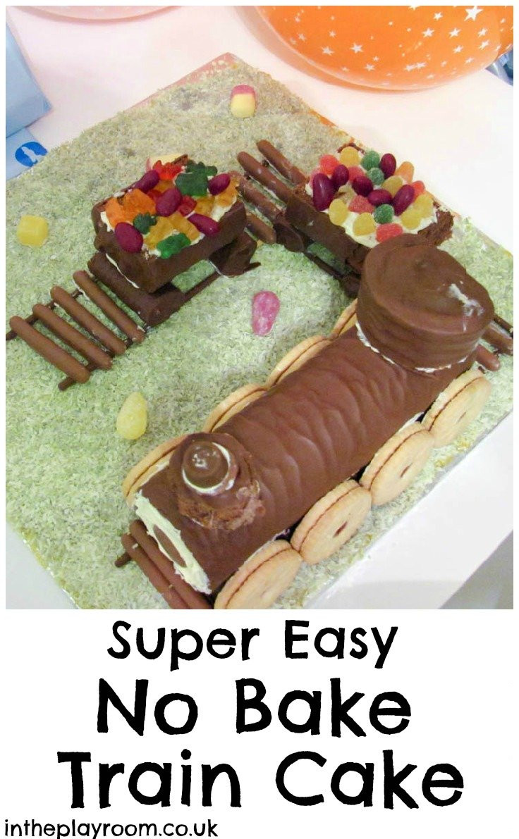 How To Bake A Birthday Cake
 Super Easy No Bake Train Cake For Kids Parties In The