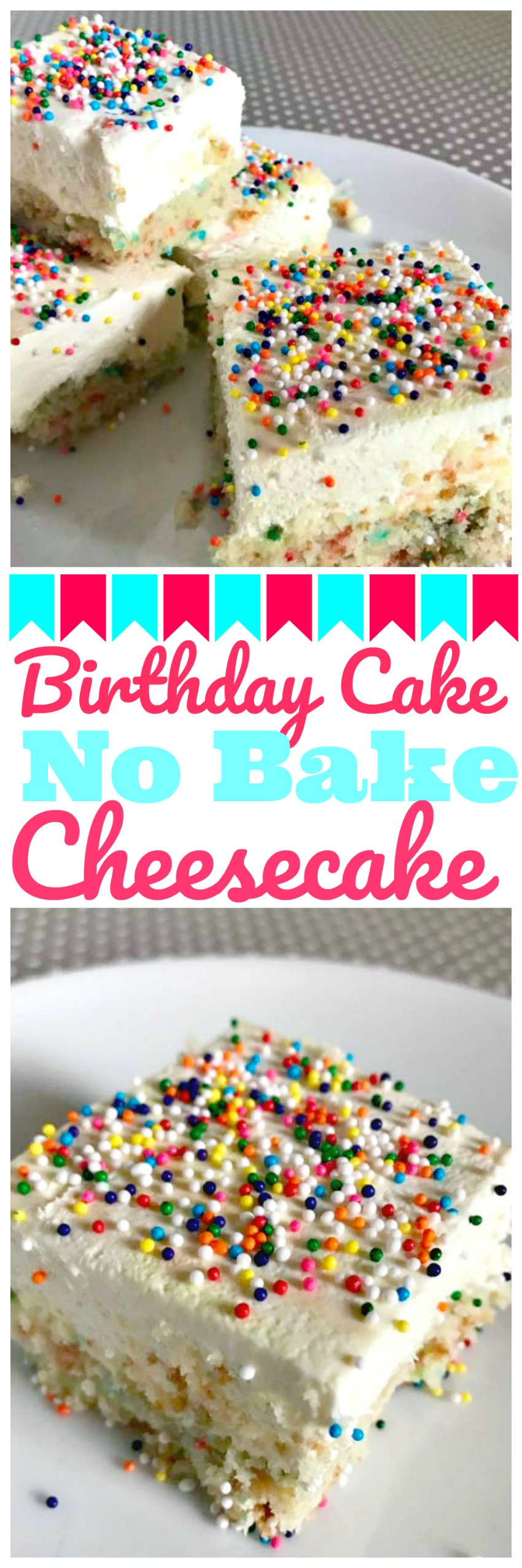 How To Bake A Birthday Cake
 Birthday Cake No Bake Cheesecake Bars The Cards We Drew