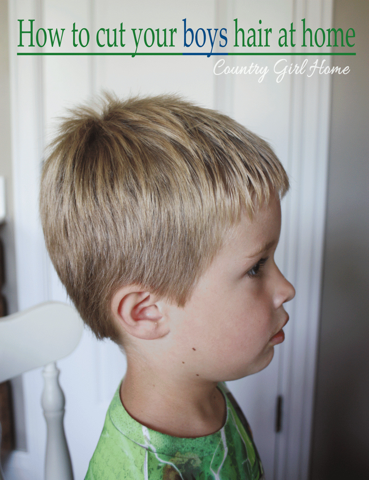 How To Cut A Boys Hair
 COUNTRY GIRL HOME How to cut your boys hair at home for