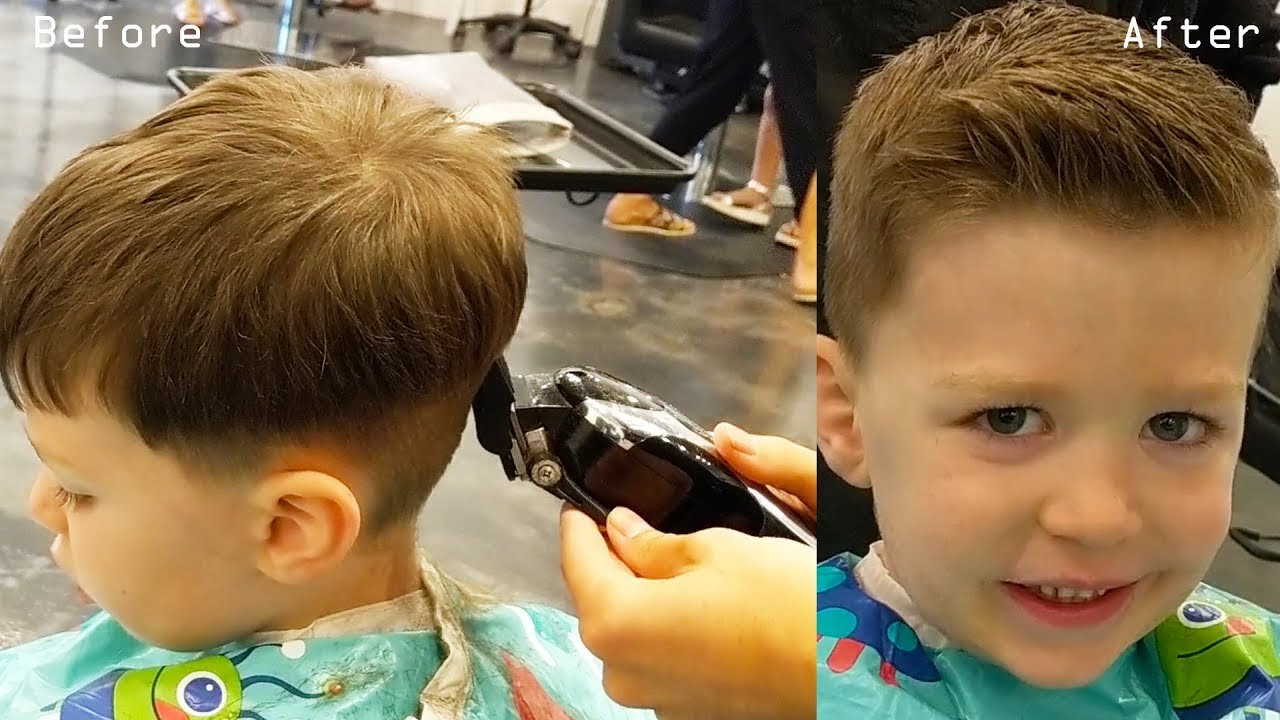How To Cut A Boys Hair
 How to Cut Little Boys Hair with Clippers & Scissors