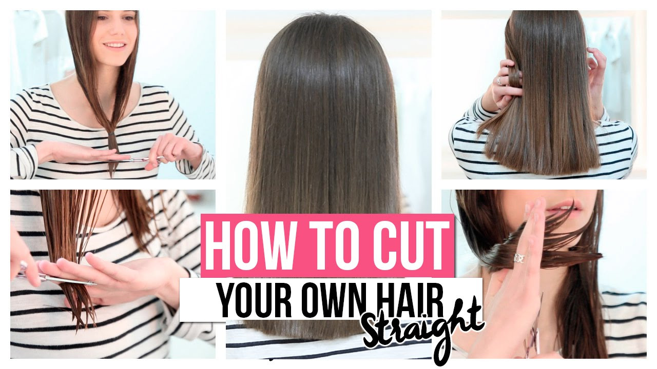 How To Cut Long Layers In Your Own Hair
 HOW TO CUT YOUR OWN HAIR STRAIGHT