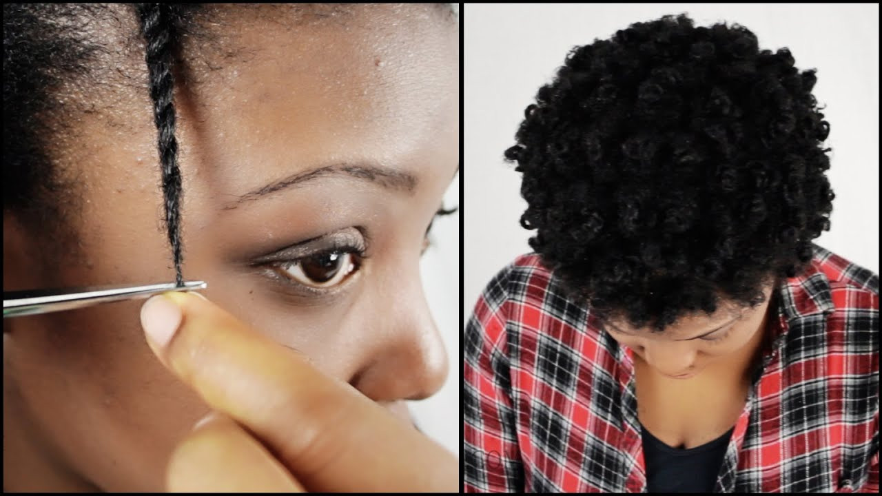 How To Cut Natural Hair
 How To Trim Natural Hair Split Ends YOURSELF