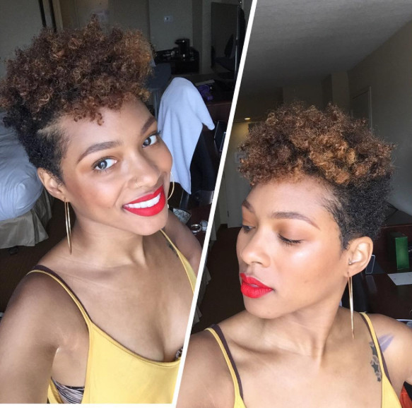 How To Cut Natural Hair
 Short Tapered Cut for Natural Hair Before and After