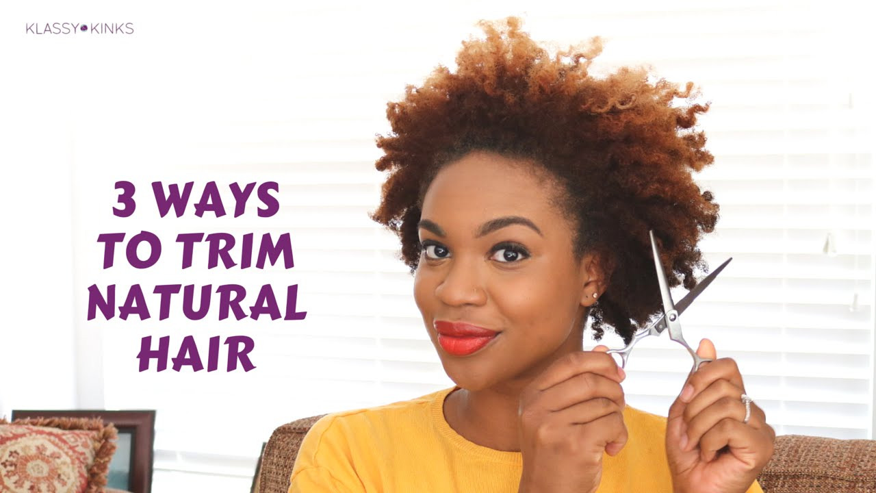 How To Cut Natural Hair
 3 Ways to Trim Natural Hair by Yourself