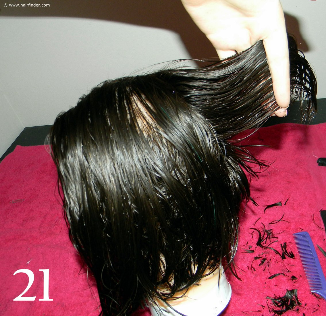 How To Cut Your Own Hair Into An Inverted Bob
 Tutorial for an angled or inverted bob Page 4