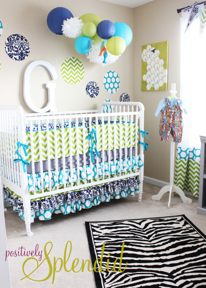 How To Decorate Baby Boy Room
 Baby Boy Nursery Tour Positively Splendid Crafts