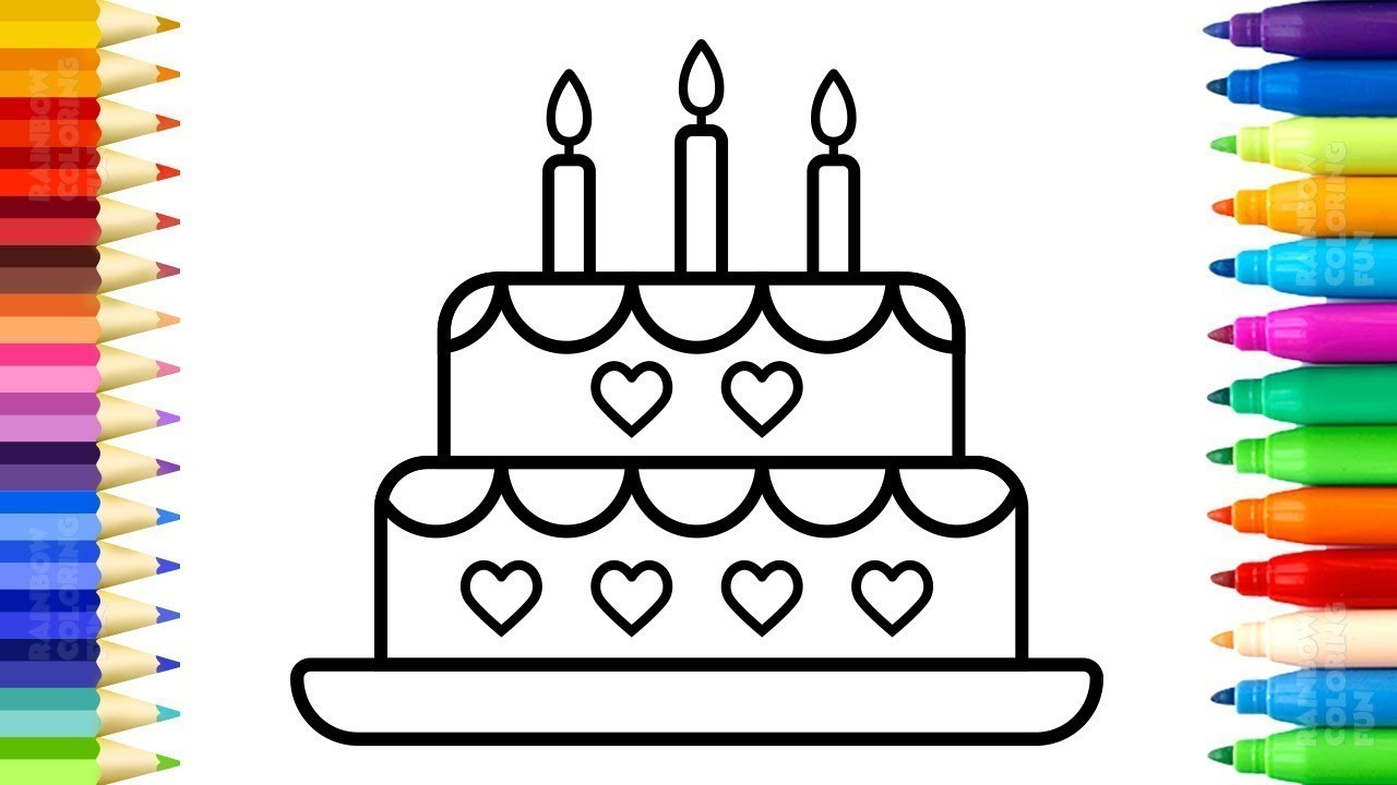 How To Draw Birthday Cake
 ‫كيفية رسم كعكة عيد ميلاد للأطفال جوني جوني أغاني الحضانة