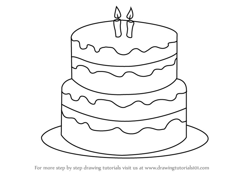 How To Draw Birthday Cake
 Learn How to Draw a Birthday Cake Cakes Step by Step