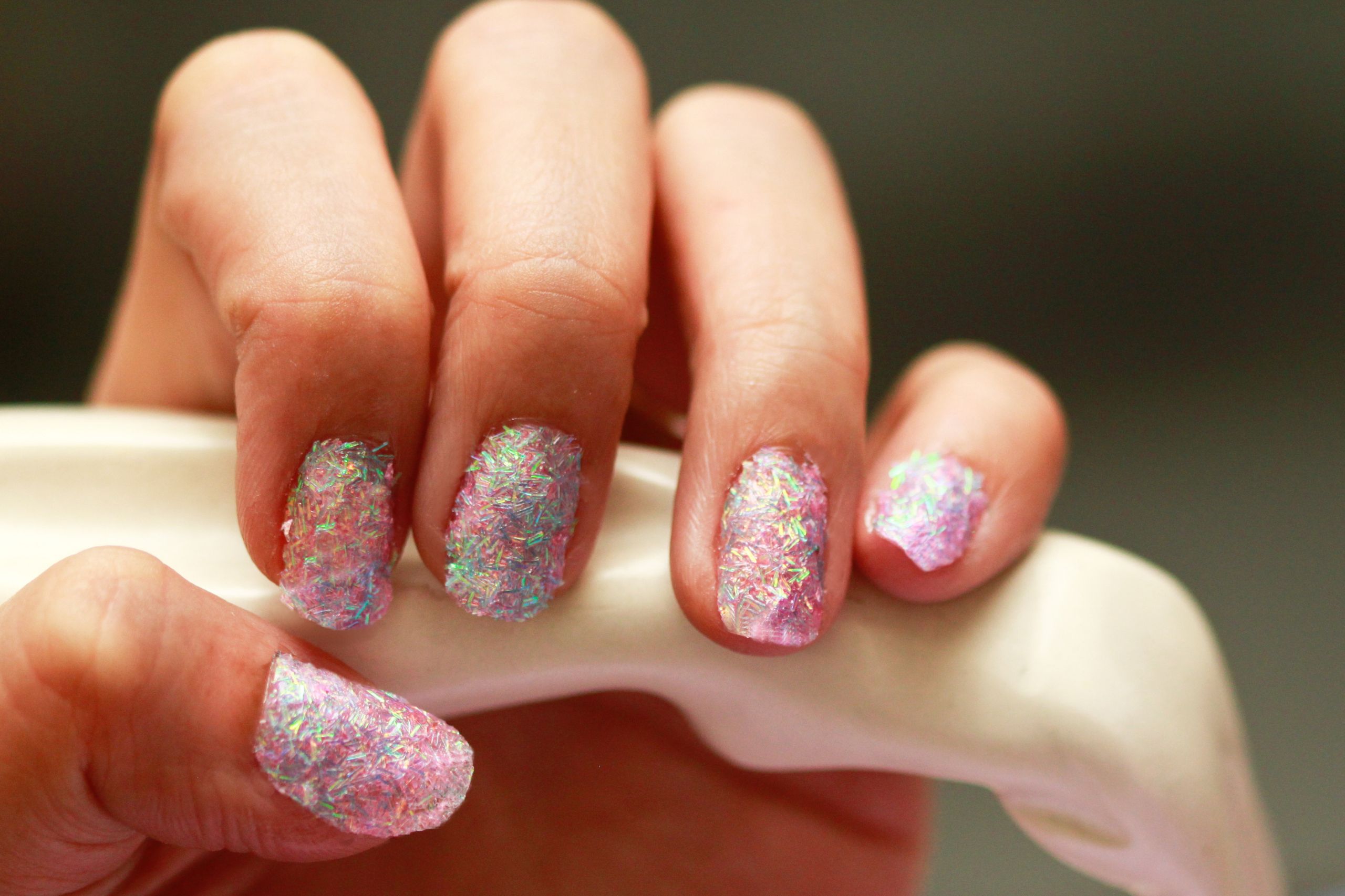 How To Glitter Nails
 How to Create Fake Nails out of Glitter 13 Steps with