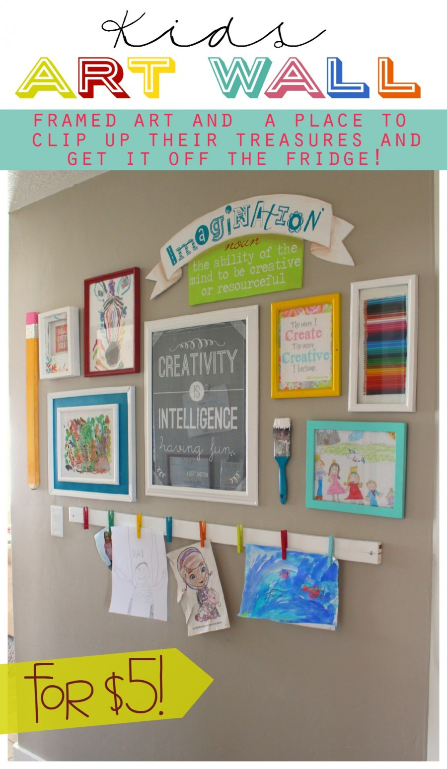 How To Ideas For Kids
 DIY Kids Art Displays The Idea Room