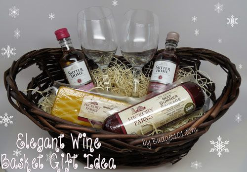 How To Make A Wine Gift Basket Ideas
 Wine Gift Basket under $12 Gifts