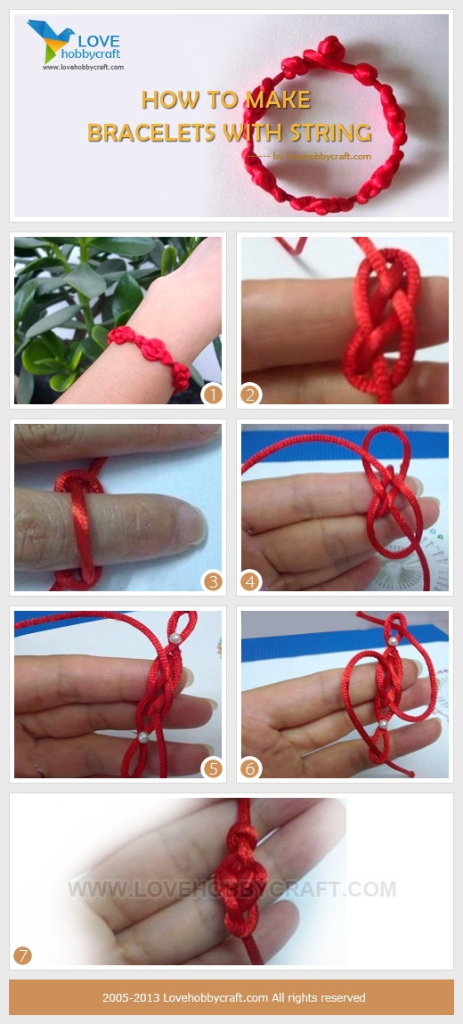 How To Make Anklet
 how to make bracelets with string