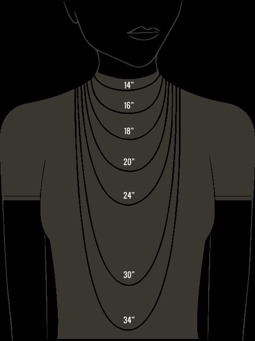 How To Measure Necklace Length
 NECKLACE SIZE CHART FOR WOMEN – Gemn Jewelery – Medium