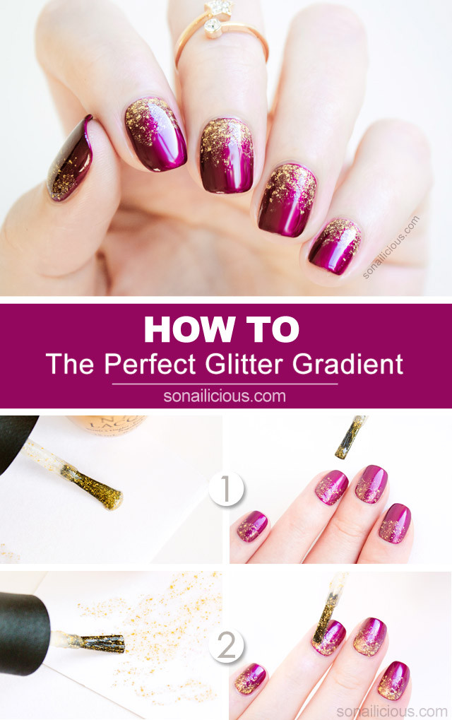How To Put Glitter On Nails
 2 Genius Tips For A Perfect Glitter Gra nt Tutorial